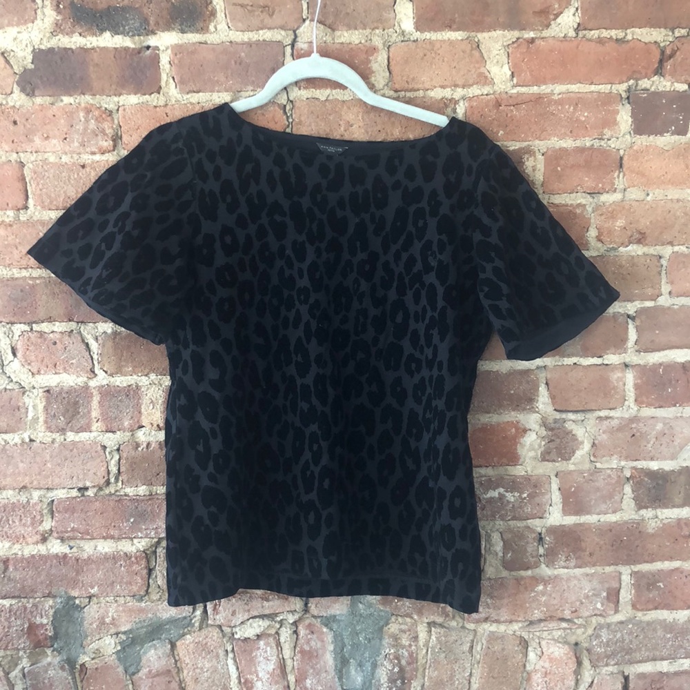 Velvet cheetah peplum top!